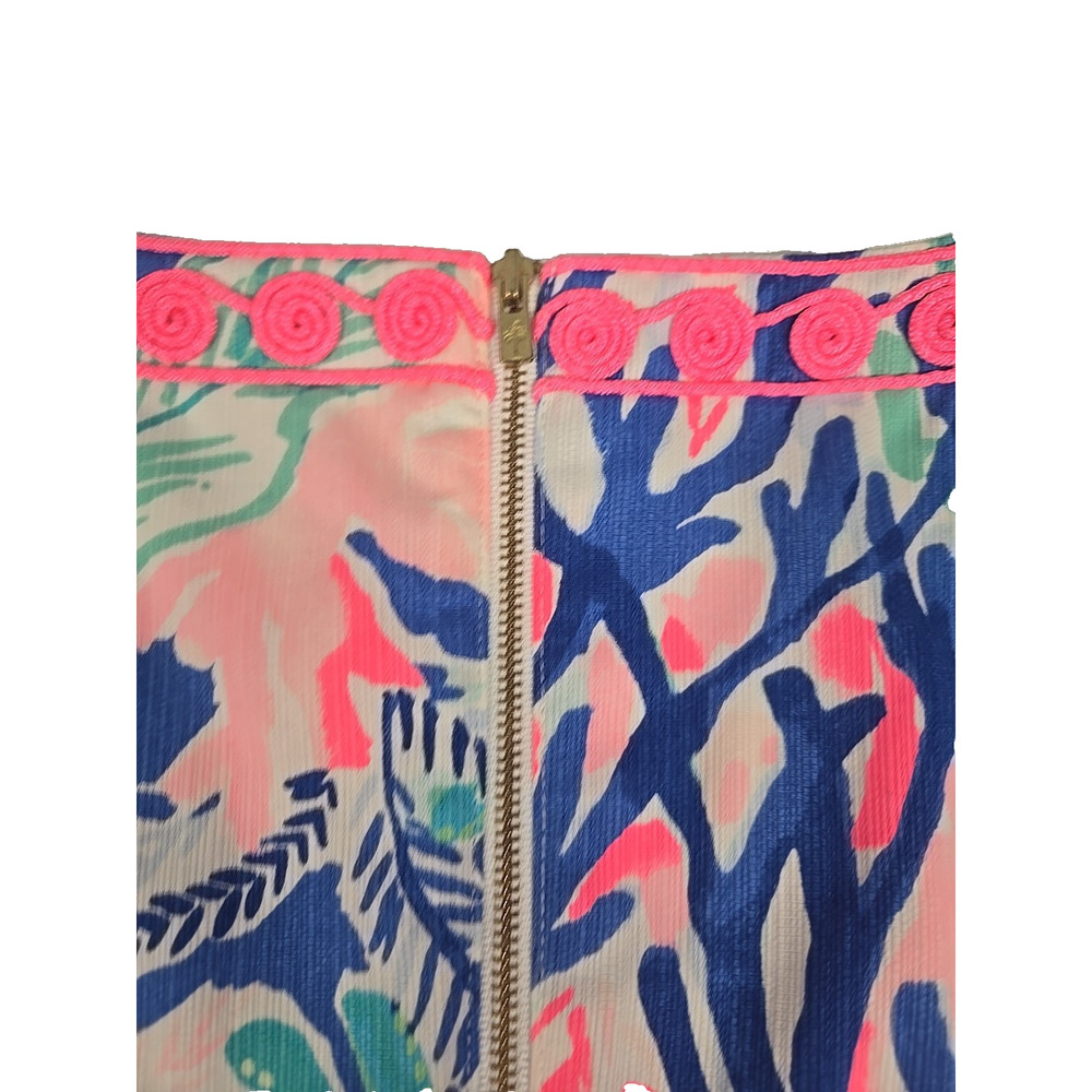 Lilly Pulitzer Womens Dress Gabby Shift Blues Aquatic Pattern Size 4 Small - Picture 14 of 14
